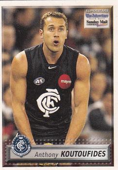 2003 Select The Advertiser-Sunday Mail AFL #24 Anthony Koutoufides Front